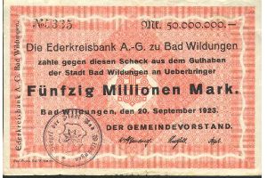 50 Mio. Mark Paul Pusch, Bad Wildungen   avers.jpg