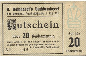 20 Reichspfennig A. Reinhardt, Bad Pyrmont   avers.jpg