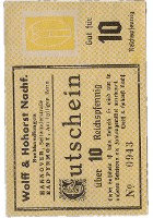 10 Reichspfennig A. Reinhardt, Bad Pyrmont Wolff & Hohorst Buchhandlungen Pyrmont Serienschein averssmall.jpg